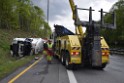 VU Gefahrgut LKW umgestuerzt A 4 Rich Koeln Hoehe AS Gummersbach P346